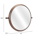  Zuo Rand A12233 Mirror - Bronze IMAGE 8