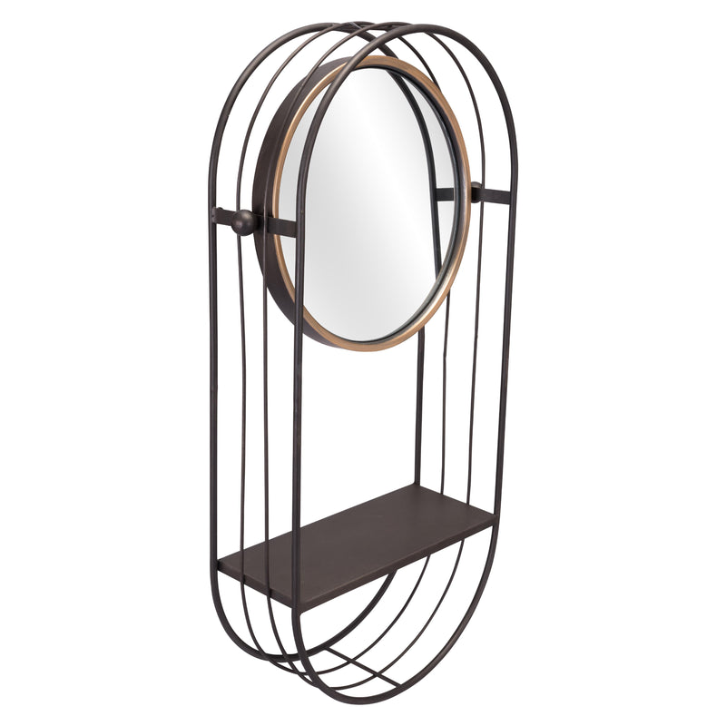  Zuo Saroni A12234 Mirror Shelf - Antique Grey IMAGE 1
