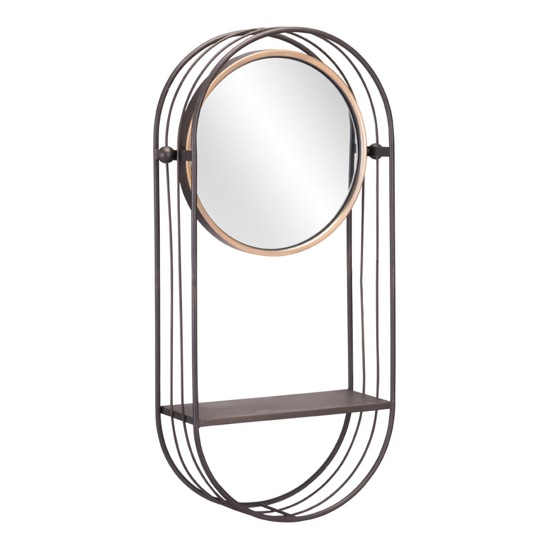  Zuo Saroni A12234 Mirror Shelf - Antique Grey IMAGE 3