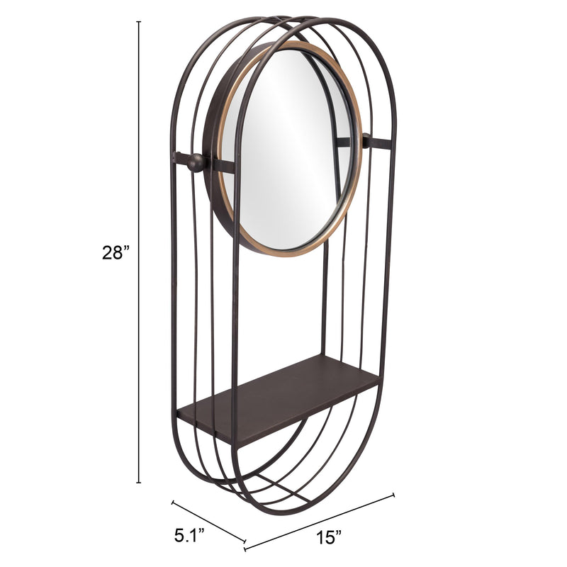  Zuo Saroni A12234 Mirror Shelf - Antique Grey IMAGE 7