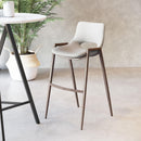  Zuo Desi 101699 Barstool - Beige & Walnut IMAGE 7