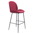  Zuo Miles 101742 Barstool - Red IMAGE 1