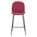  Zuo Miles 101742 Barstool - Red IMAGE 3