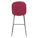  Zuo Miles 101742 Barstool - Red IMAGE 4