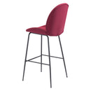  Zuo Miles 101742 Barstool - Red IMAGE 5