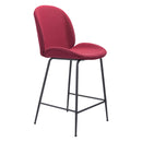  Zuo Miles 101745 Counter Stool - Red IMAGE 1