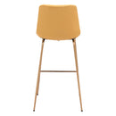  Zuo Tony 101758 Barstool - Yellow & Gold IMAGE 4