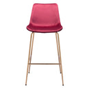  Zuo Tony 101759 Barstool - Red & Gold IMAGE 3
