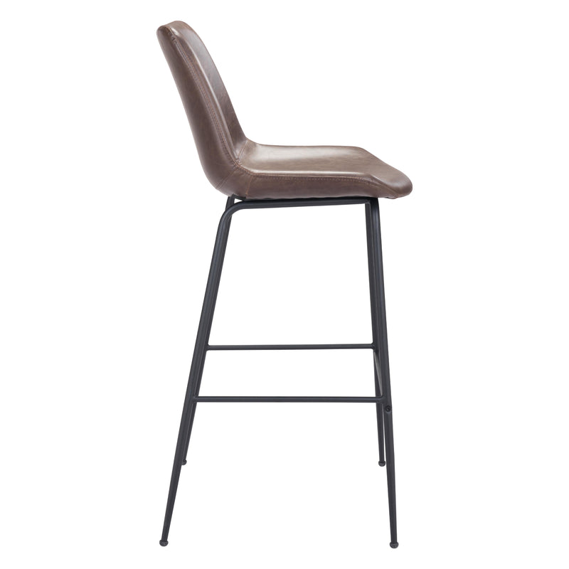  Zuo Byron 101771 Barstool - Brown IMAGE 2