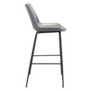  Zuo Byron 101772 Barstool - Grey IMAGE 2