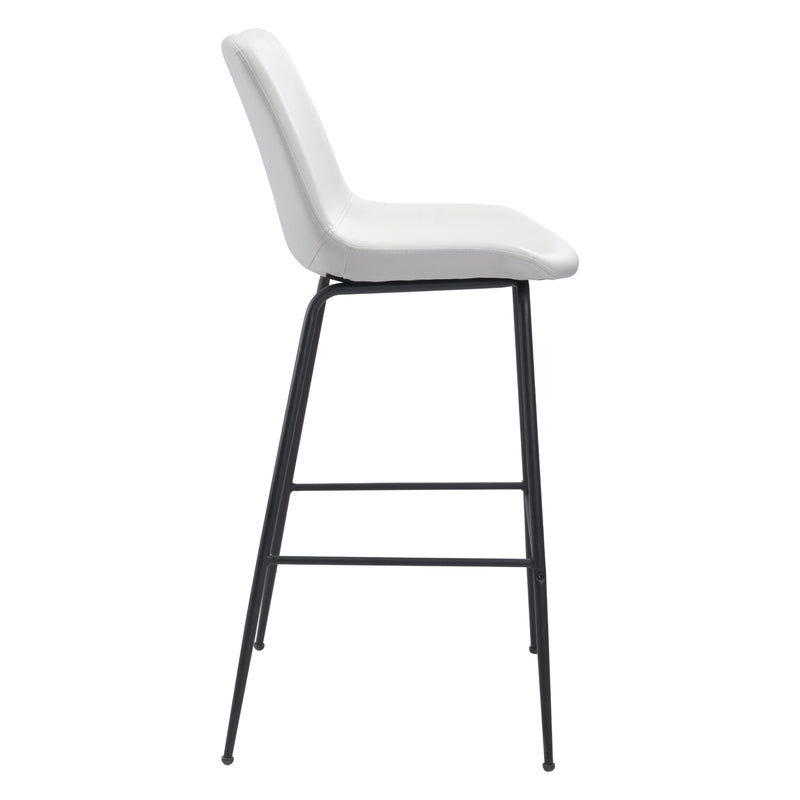 Zuo Byron 101773 Barstool - White IMAGE 2