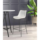  Zuo Byron 101773 Barstool - White IMAGE 8