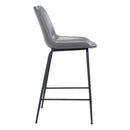  Zuo Byron 101775 Counter Stool - Grey IMAGE 2