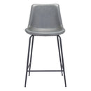  Zuo Byron 101775 Counter Stool - Grey IMAGE 3