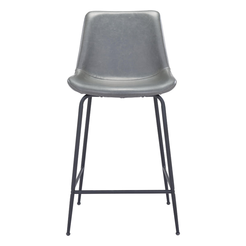  Zuo Byron 101775 Counter Stool - Grey IMAGE 3