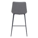  Zuo Byron 101775 Counter Stool - Grey IMAGE 4