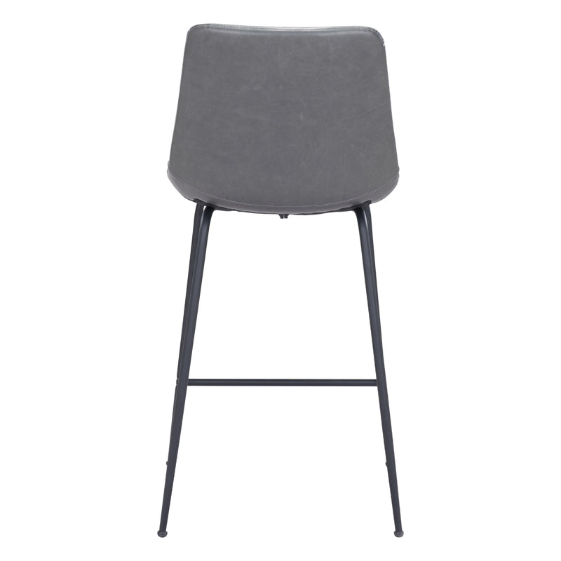  Zuo Byron 101775 Counter Stool - Grey IMAGE 4
