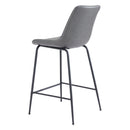 Zuo Byron 101775 Counter Stool - Grey IMAGE 5