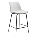  Zuo Byron 101776 Counter Stool - White IMAGE 1