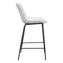  Zuo Byron 101776 Counter Stool - White IMAGE 2