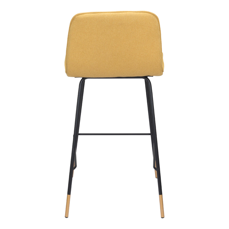  Zuo Var 101894 Counter Stool - Yellow IMAGE 4