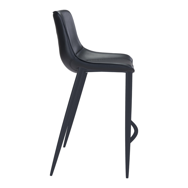  Zuo Magnus 101923 Barstool - Black IMAGE 2