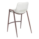  Zuo Desi 109069 Counter Stool - White & Walnut IMAGE 5