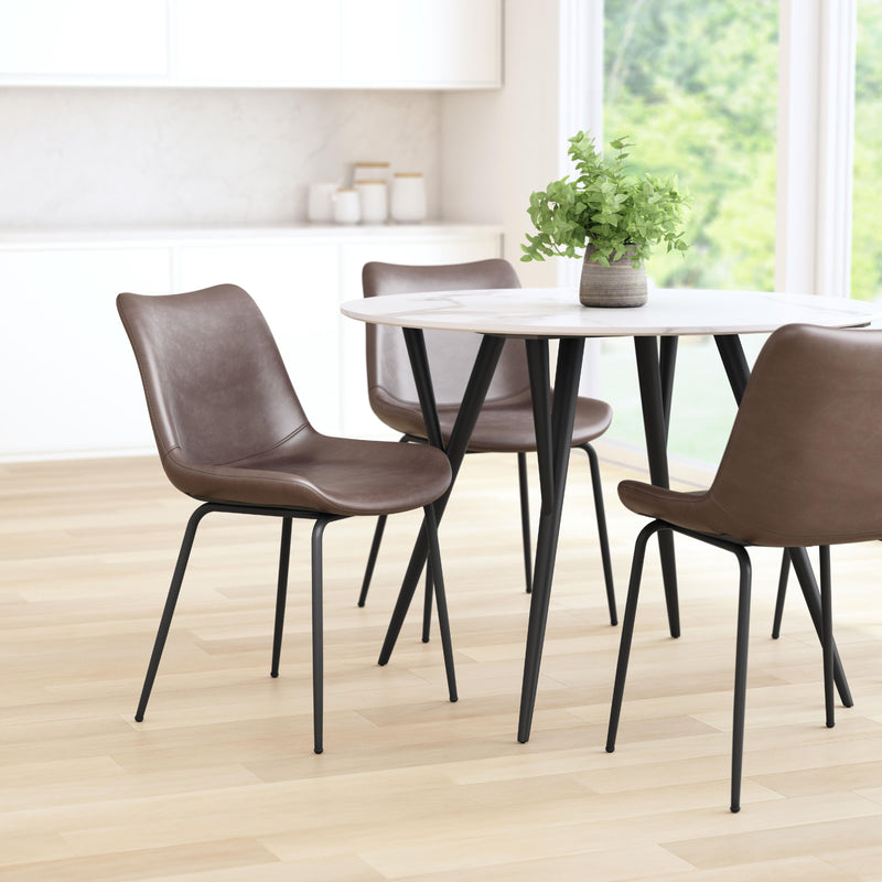  Zuo Byron 101777 Dining Chair - Brown IMAGE 8