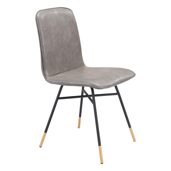  Zuo Var 101893 Dining Chair - Grey IMAGE 1