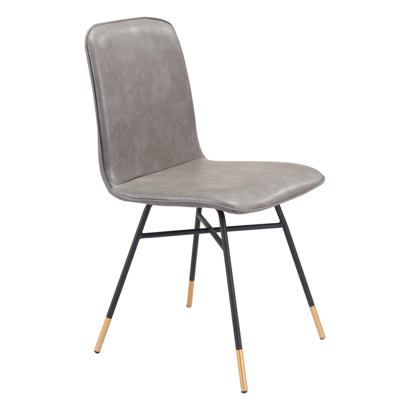  Zuo Var 101893 Dining Chair - Grey IMAGE 1