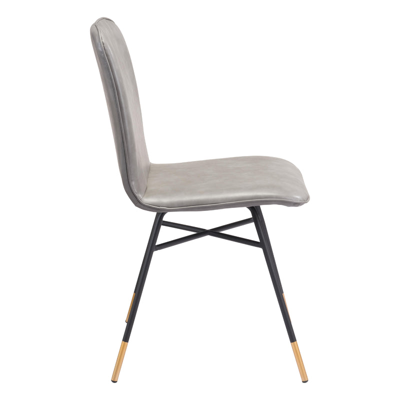  Zuo Var 101893 Dining Chair - Grey IMAGE 2