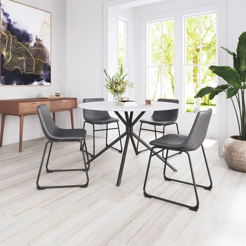  Zuo Smart 101995 Dining Chair - Charcoal IMAGE 11