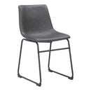  Zuo Smart 101995 Dining Chair - Charcoal IMAGE 1