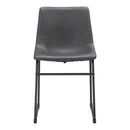  Zuo Smart 101995 Dining Chair - Charcoal IMAGE 3
