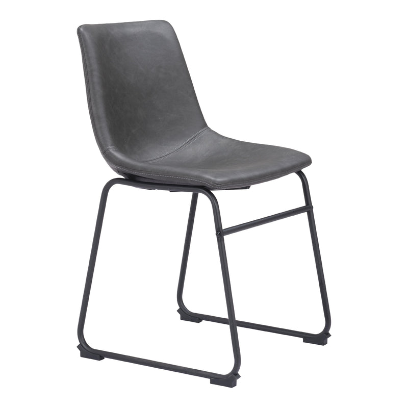  Zuo Smart 101995 Dining Chair - Charcoal IMAGE 6