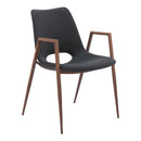  Zuo Desi 101694 Dining Chair - Black & Walnut IMAGE 1