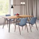  Zuo Desi 101695 Dining Chair - Azure Grey & Walnut IMAGE 8