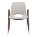  Zuo Desi 101696 Dining Chair - Beige & Walnut IMAGE 3