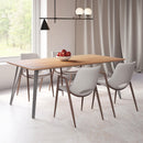  Zuo Desi 101696 Dining Chair - Beige & Walnut IMAGE 8