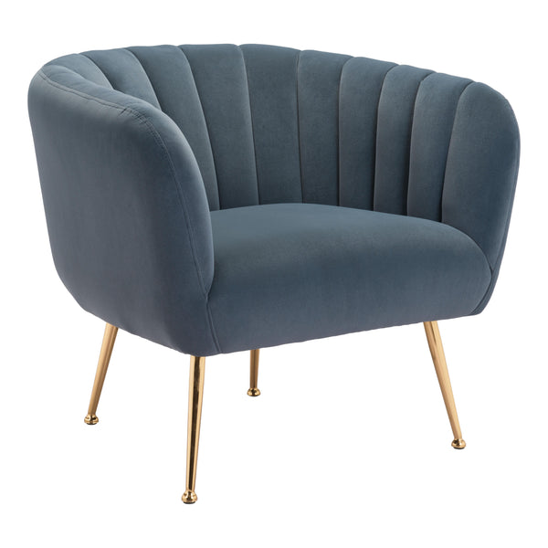  Zuo Deco 101852 Accent Chair - Grey IMAGE 1