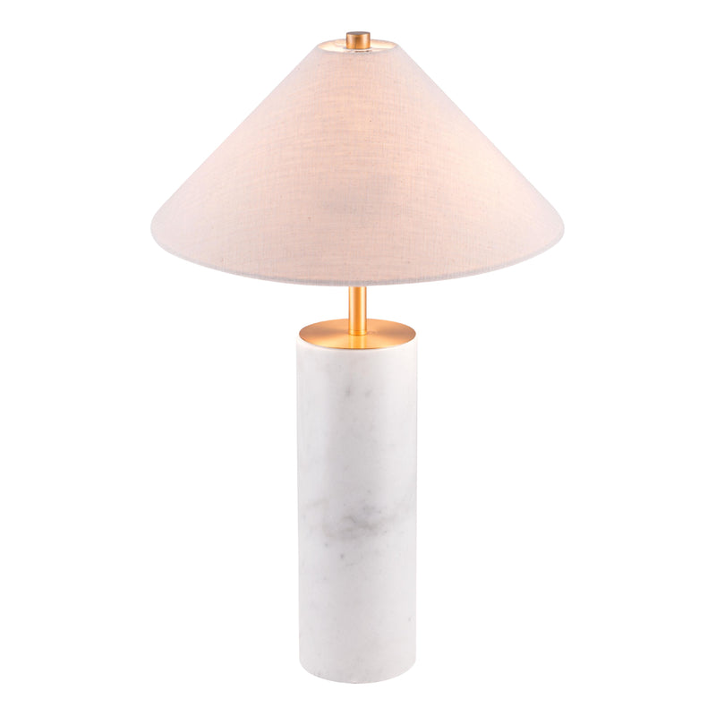  Zuo Ciara 56100 Table Lamp - Beige & White IMAGE 3