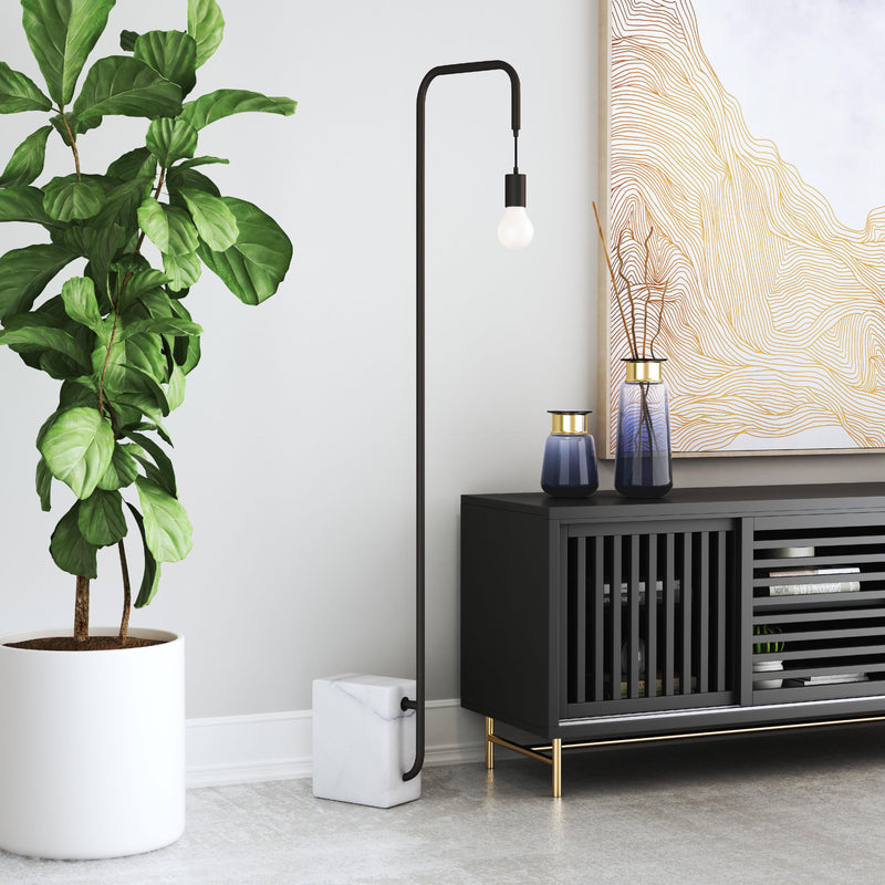  Zuo Lancia 56103 Floor Lamp - Black IMAGE 5