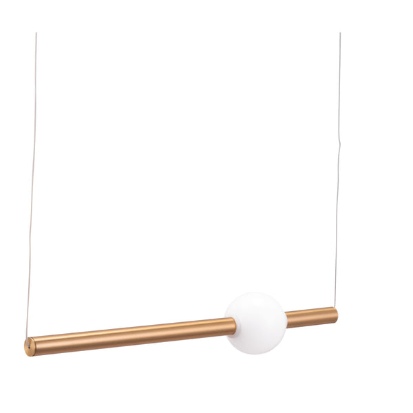  Zuo Adeo 56108 Ceiling Lamp - Brass IMAGE 1