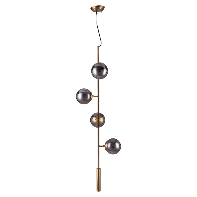  Zuo Zatara 56111 Ceiling Lamp - Brass IMAGE 6