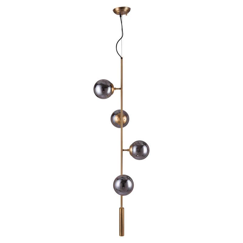  Zuo Zatara 56111 Ceiling Lamp - Brass IMAGE 8