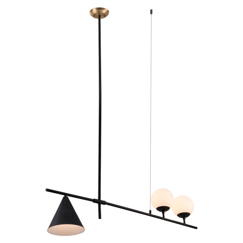  Zuo Richiza 56113 Ceiling Lamp - Black IMAGE 6