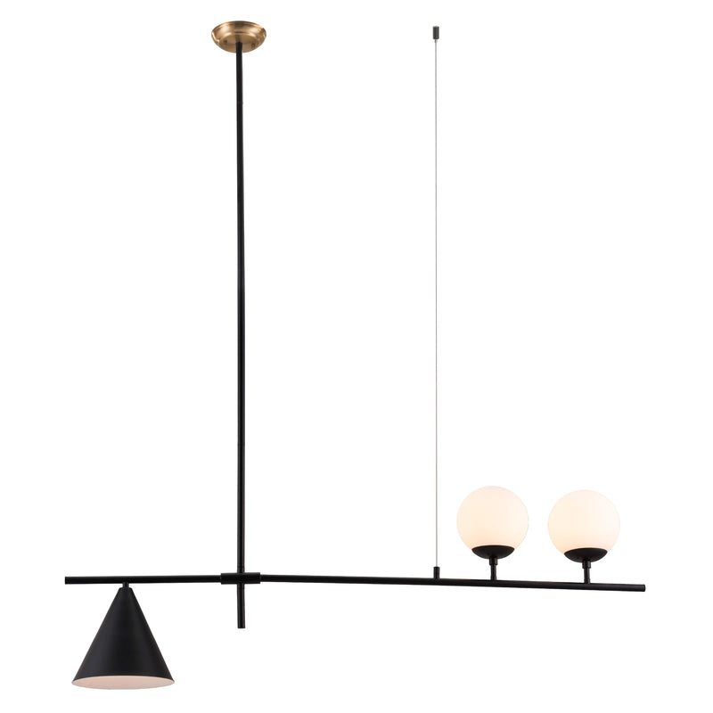  Zuo Richiza 56113 Ceiling Lamp - Black IMAGE 7