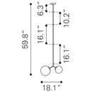  Zuo Constance 56114 Ceiling Lamp - Brass IMAGE 10