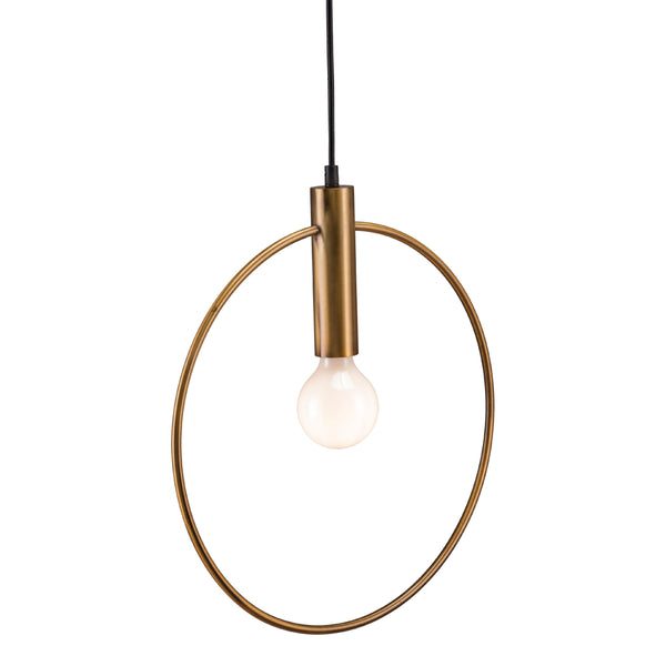  Zuo Irenza 56116 Ceiling Lamp - Brass IMAGE 1
