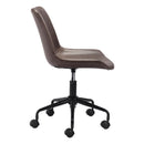  Zuo Byron 101780 Office Chair - Brown IMAGE 2